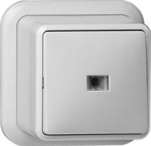 Gira wisselschakelaar met controlelamp opbouw ZWG 011611